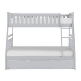 B2063TF-1*R - (4) Twin/Full Bunk Bed with Twin Trundle Half Price Furniture