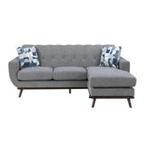 8341GY-3SCRV - Reversible Sofa Chaise Half Price Furniture