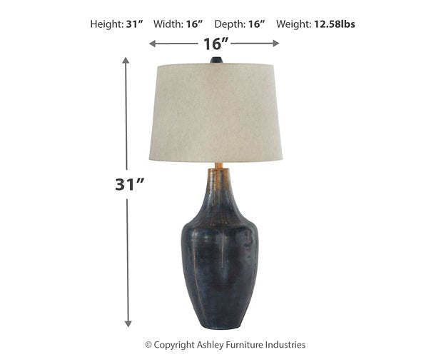 Evania Table Lamp - Half Price Furniture