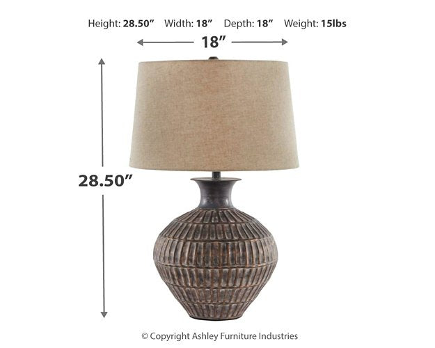 Magan Table Lamp - Half Price Furniture