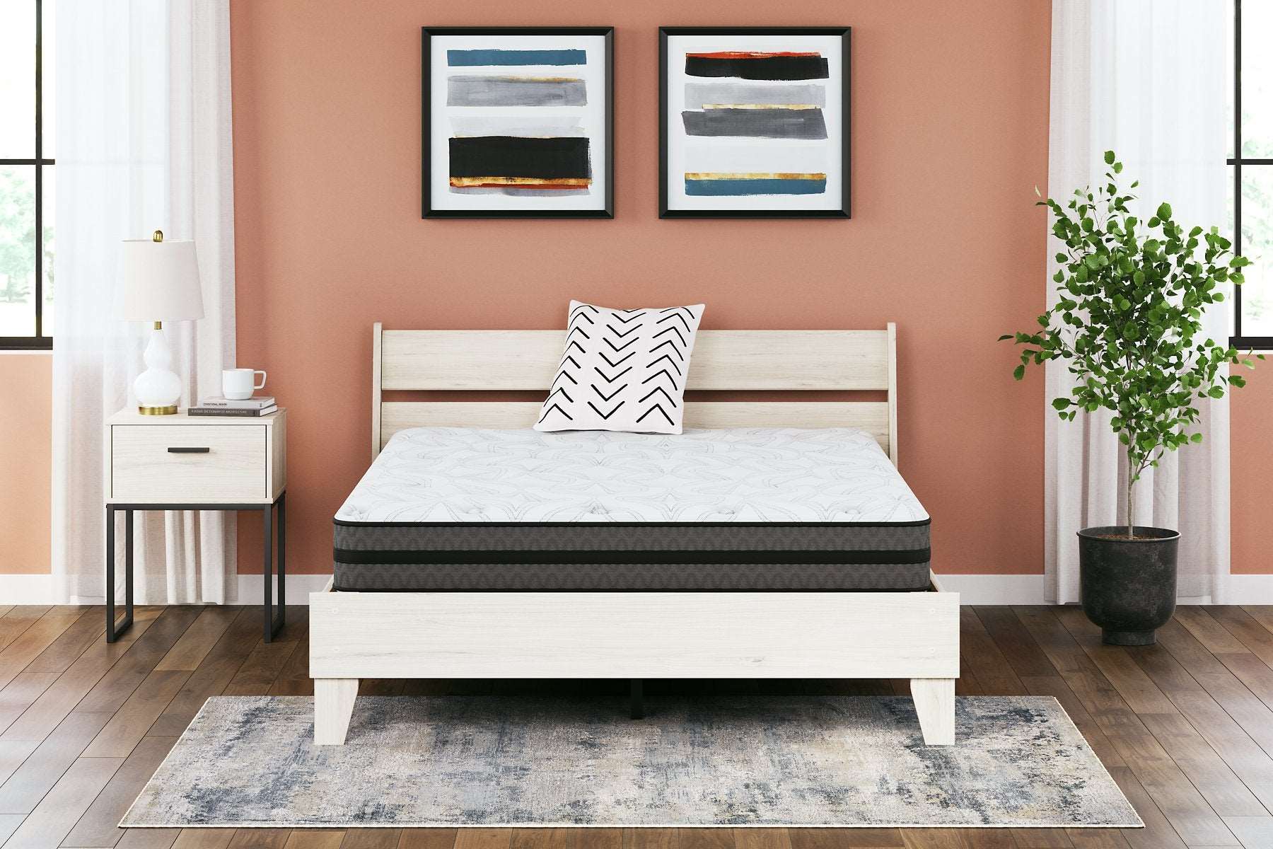 10 Inch Pocketed Hybrid Mattress - Half Price Furniture