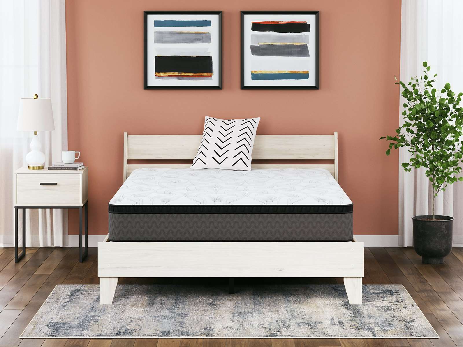 12 Inch Pocketed Hybrid Mattress - Half Price Furniture