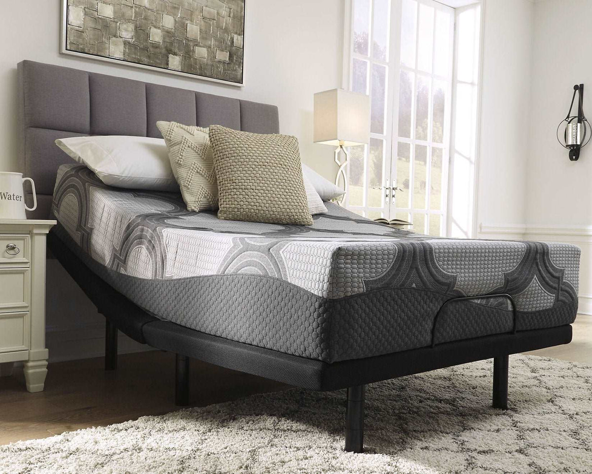 12 Inch Ashley Hybrid King Adjustable Base and Mattress - Half Price Furniture