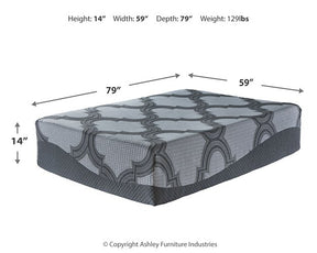 14 Inch Ashley Hybrid Mattress Set - Half Price Furniture