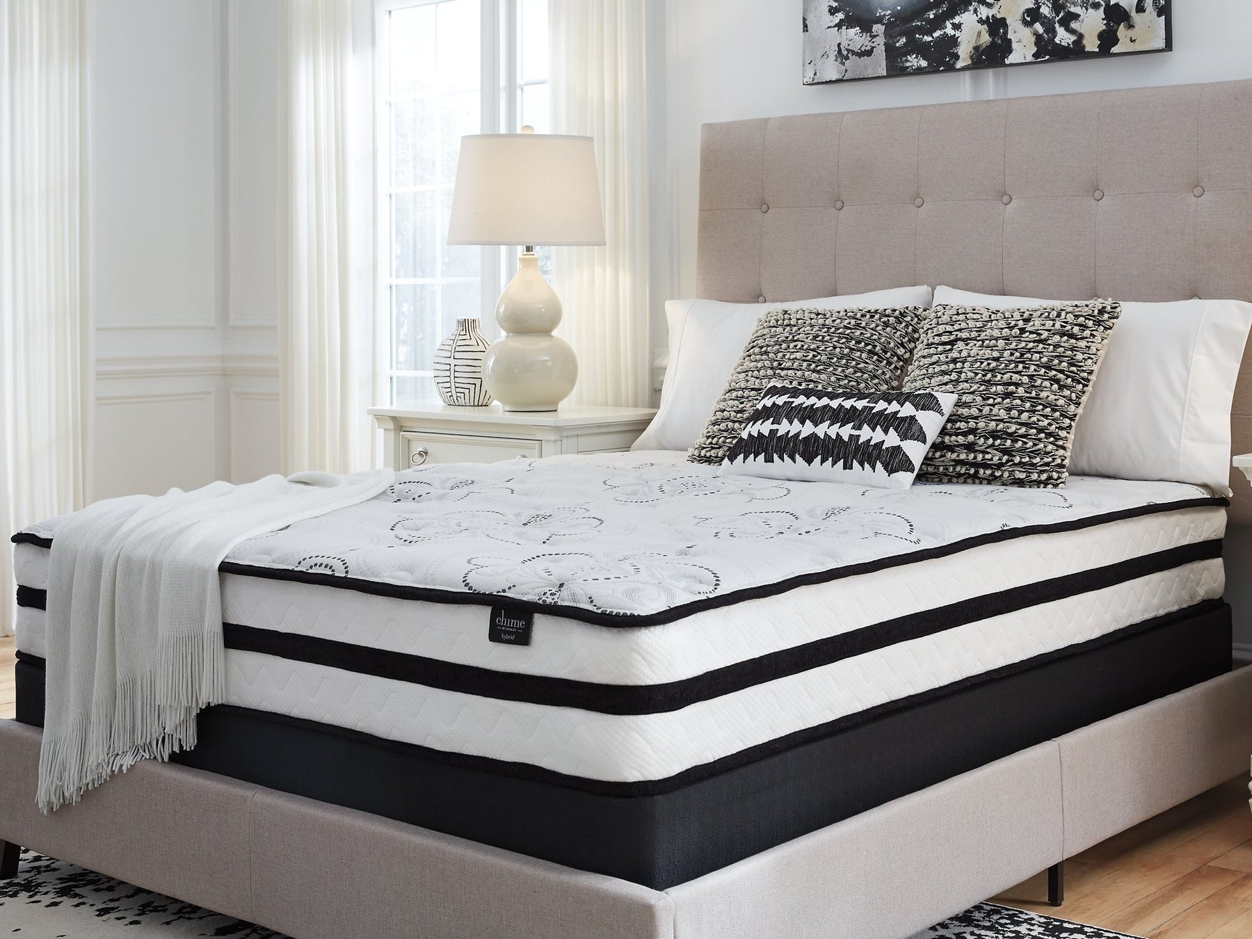 Chime 10 Inch Hybrid Mattress Set - Half Price Furniture