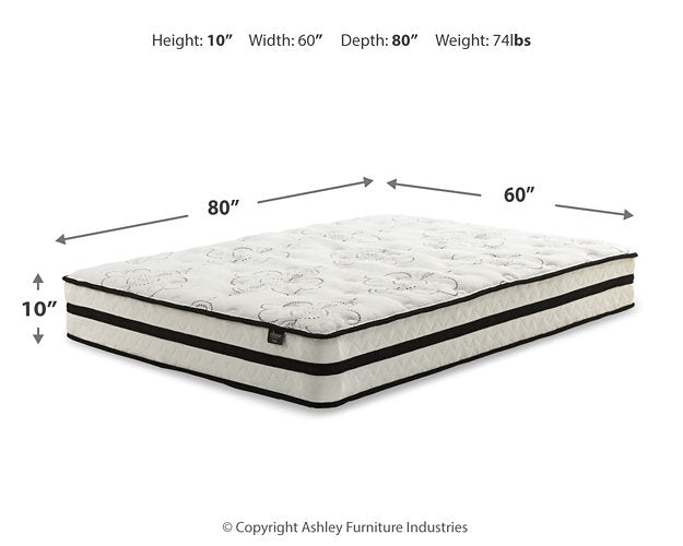 Chime 10 Inch Hybrid Mattress Set - Half Price Furniture