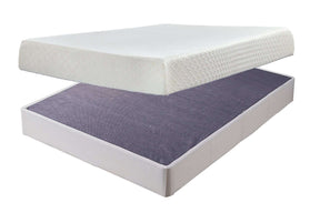 10 Inch Chime Memory Foam Mattress Set - Half Price Furniture