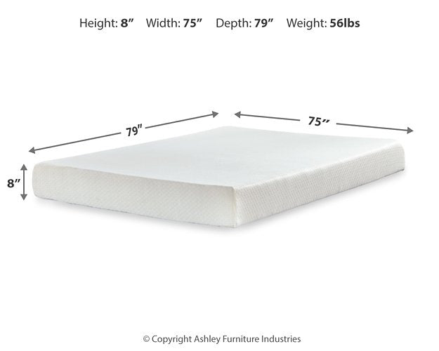 Chime 8 Inch Memory Foam Mattress Set - Half Price Furniture