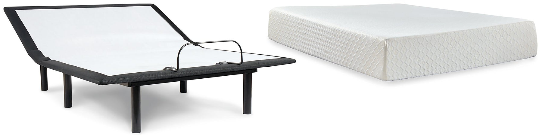 Chime 12 Inch Memory Foam Mattress and Base Set Half Price Furniture