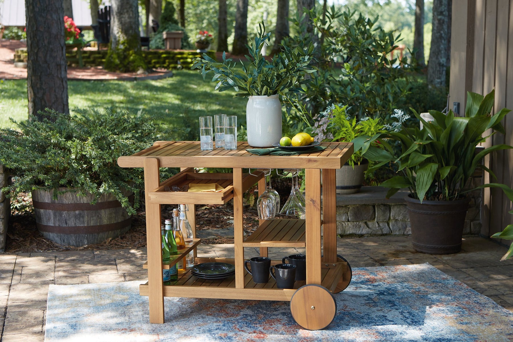 Kailani Serving Cart - Half Price Furniture