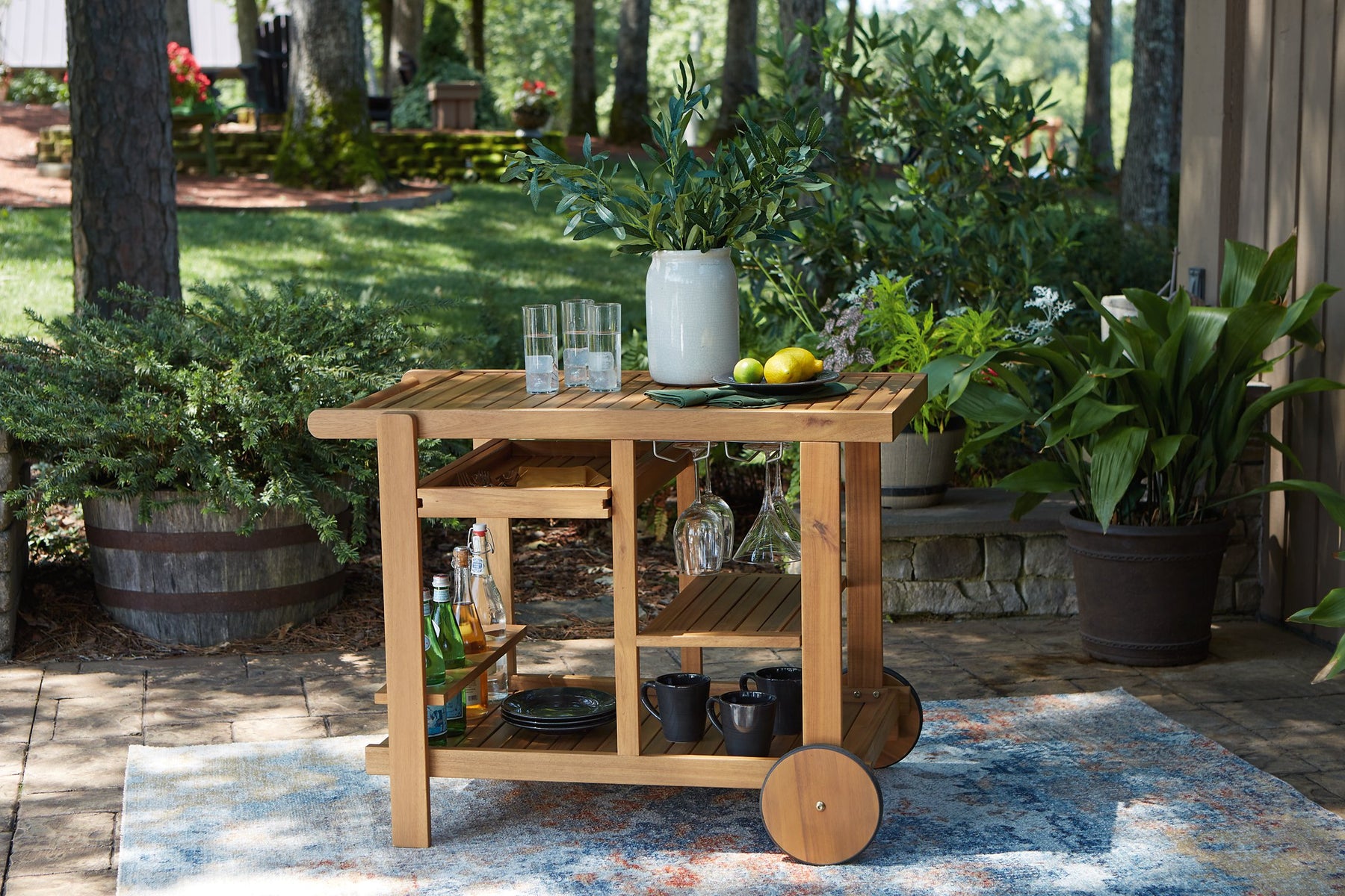 Kailani Serving Cart - Half Price Furniture