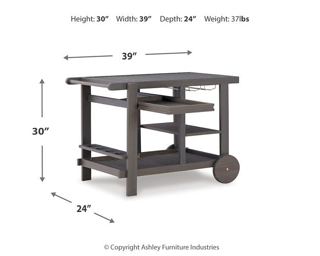 Kailani Serving Cart - Half Price Furniture