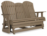 Hyland wave Outdoor Glider Loveseat Half Price Furniture