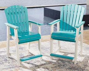 Eisely Outdoor Counter Height Bar Stool (Set of 2) - Half Price Furniture