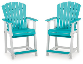 Eisely Outdoor Counter Height Bar Stool (Set of 2) Half Price Furniture