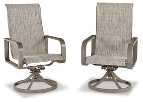 Beach Front Sling Swivel Chair (Set of 2) - Half Price Furniture