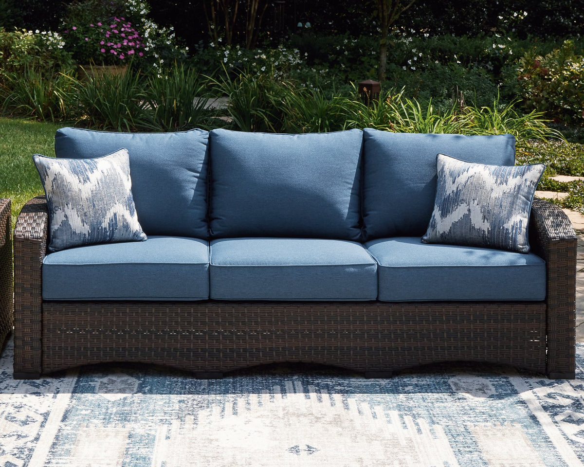 Windglow Outdoor Sofa with Cushion - Half Price Furniture