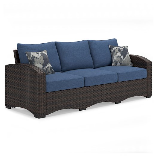 Windglow Outdoor Sofa with Cushion Half Price Furniture