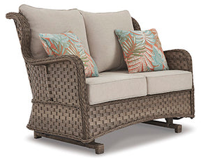 Clear Ridge Glider Loveseat with Cushion - Half Price Furniture