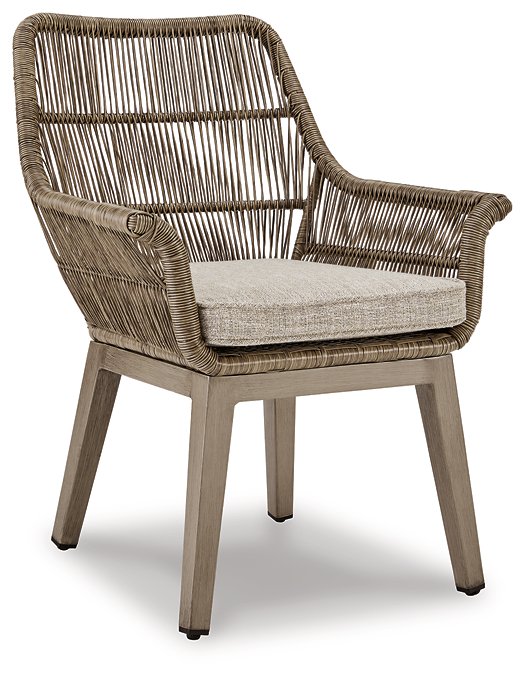 Beach Front Arm Chair with Cushion (Set of 2) - Half Price Furniture