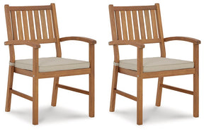 Janiyah Outdoor Dining Arm Chair (Set of 2) - Half Price Furniture