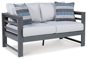 Amora Outdoor Loveseat with Cushion Half Price Furniture