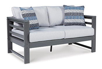 Amora Outdoor Loveseat with Cushion - Half Price Furniture