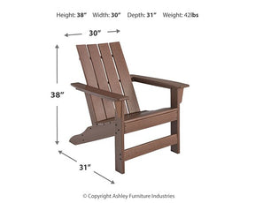 Emmeline 2 Adirondack Chairs with Tete-A-Tete Table Connector - Half Price Furniture