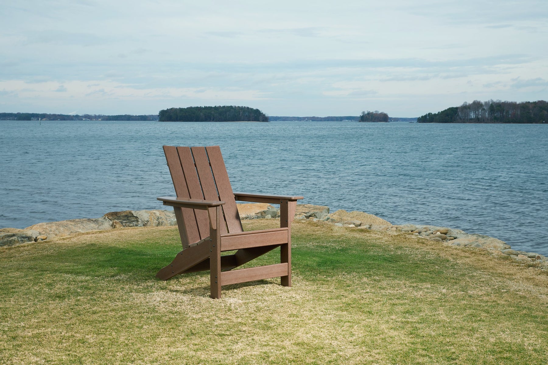 Emmeline 2 Adirondack Chairs with Tete-A-Tete Table Connector - Half Price Furniture