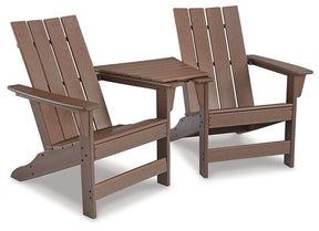 Emmeline Outdoor Adirondack Chairs with Tete-A-Tete Connector - Half Price Furniture