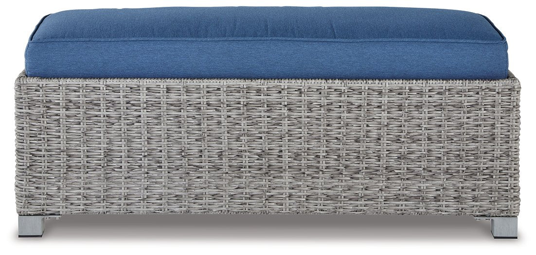 Naples Beach Outdoor Bench with Cushion - Half Price Furniture