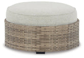 Calworth Outdoor Ottoman with Cushion Half Price Furniture