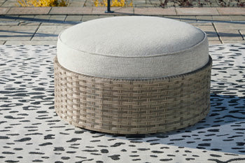 Calworth Outdoor Ottoman with Cushion - Half Price Furniture