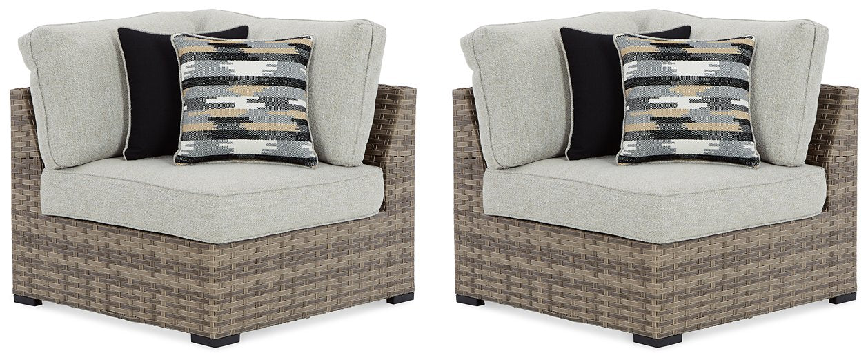 Calworth Outdoor Corner with Cushion (Set of 2)  Half Price Furniture