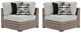 Calworth Outdoor Corner with Cushion (Set of 2)  Half Price Furniture