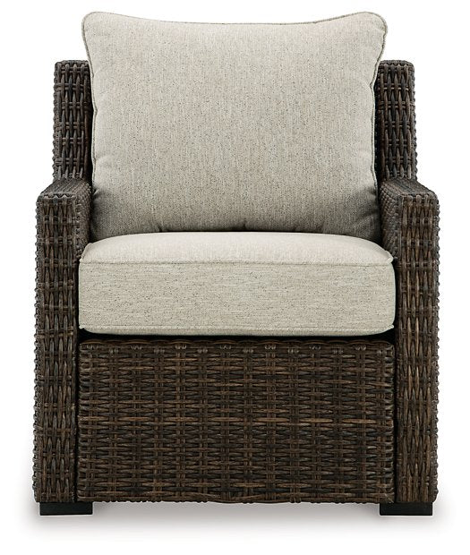 Brook Ranch Outdoor Lounge Chair with Cushion - Half Price Furniture