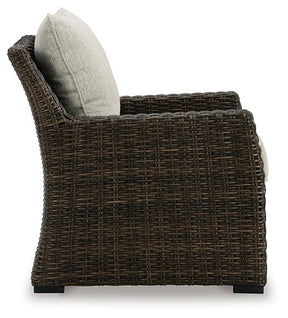 Brook Ranch Outdoor Lounge Chair with Cushion - Half Price Furniture