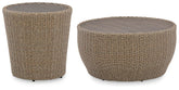 Danson Outdoor Occasional Table Set Half Price Furniture