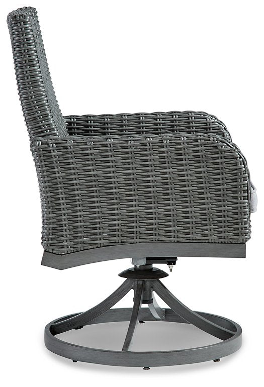 Elite Park Swivel Chair with Cushion (Set of 2) - Half Price Furniture