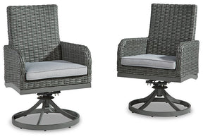 Elite Park Swivel Chair with Cushion (Set of 2) - Half Price Furniture