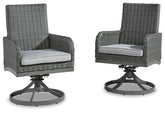 Elite Park Swivel Chair with Cushion (Set of 2) Half Price Furniture