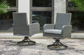 Elite Park Swivel Chair with Cushion (Set of 2) - Half Price Furniture