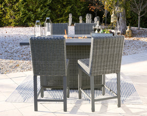 Palazzo Outdoor Counter Height Dining Table with 4 Barstools  Half Price Furniture