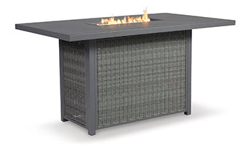 Palazzo Outdoor Bar Table with Fire Pit - Half Price Furniture