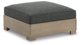 Citrine Park Outdoor Ottoman with Cushion  Half Price Furniture