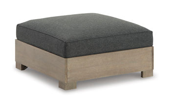 Citrine Park Outdoor Ottoman with Cushion - Half Price Furniture