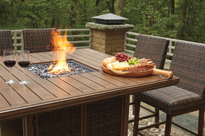 Paradise Trail Outdoor Bar Table Set - Half Price Furniture