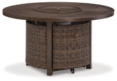 Paradise Trail Fire Pit Table Half Price Furniture