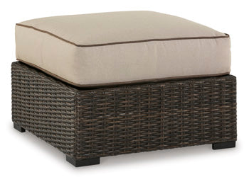 Coastline Bay Outdoor Ottoman with Cushion - Half Price Furniture