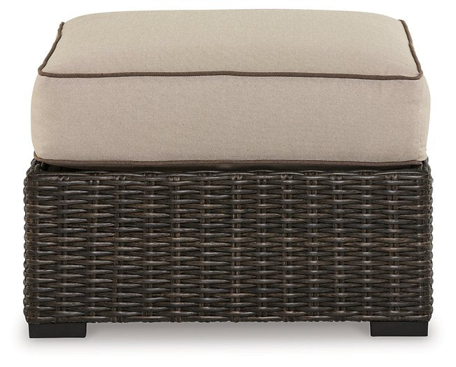 Coastline Bay Outdoor Ottoman with Cushion - Half Price Furniture